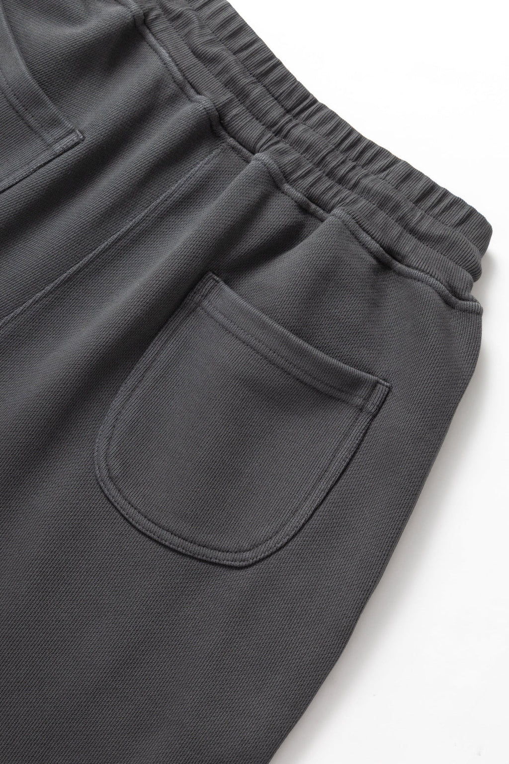 Washed Black Loopback Sweat Shorts