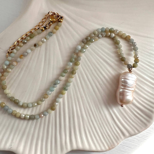 Baroque Pearl Beaded Necklace