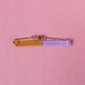 Colour Block Bracelet: Mint and Lilac