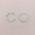 Hoop Earrings Mint green