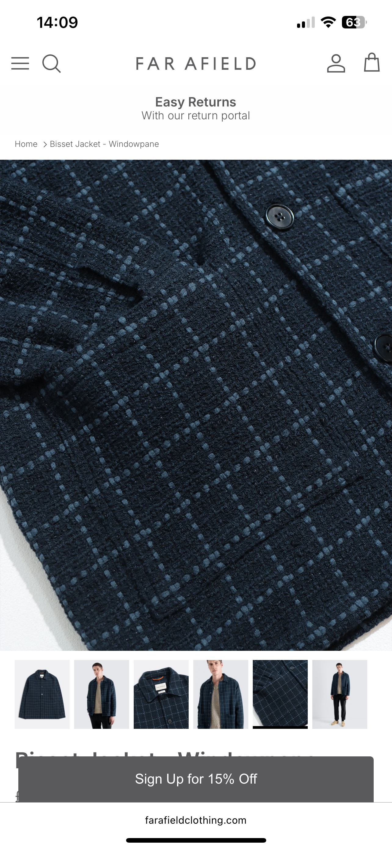 Bisset Windowpane Jacket