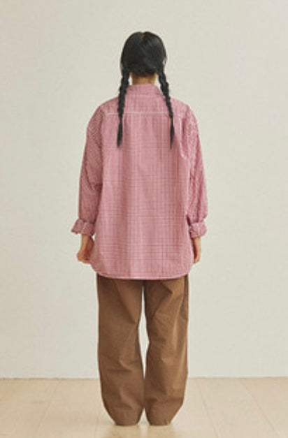 Wide Fatigue Brown Trousers
