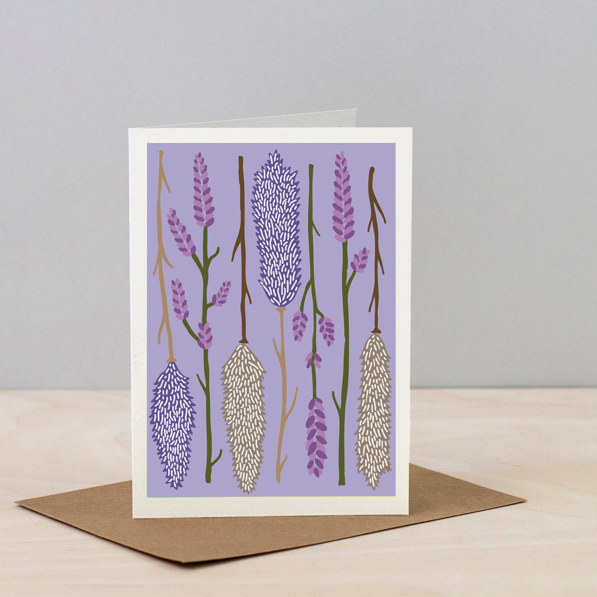 Lilac All Occasions Dried Flower Card
