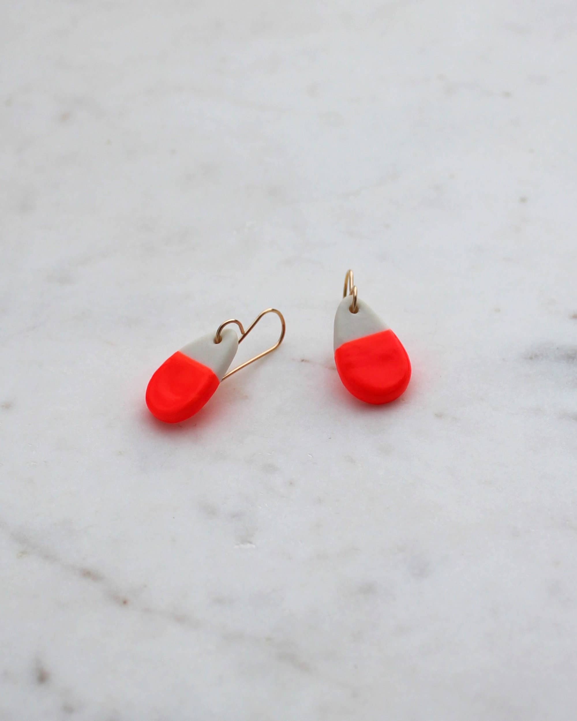 Peekay Neon & White Porcelain Earrings