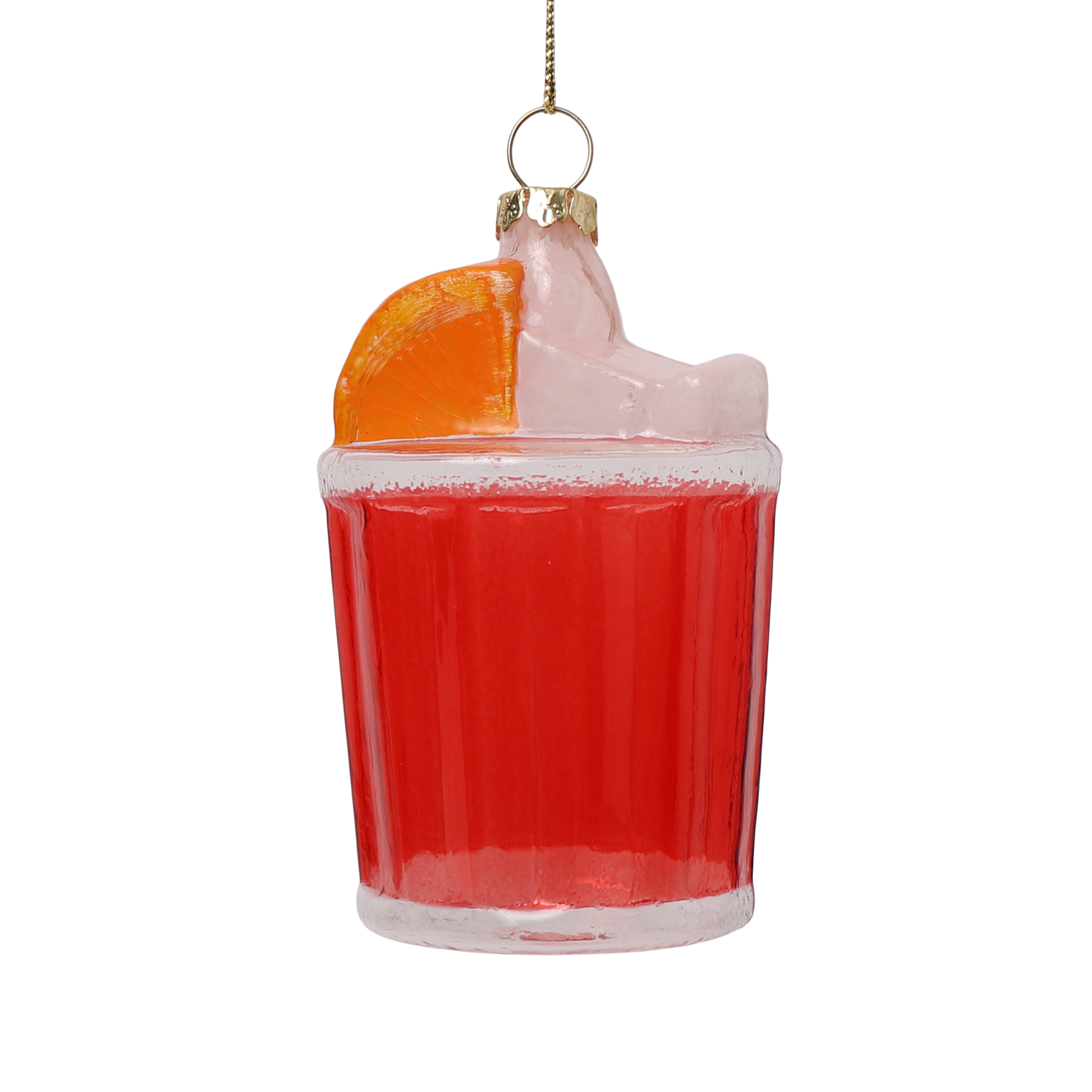 Negroni Glass Christmas Decoration, 9cm