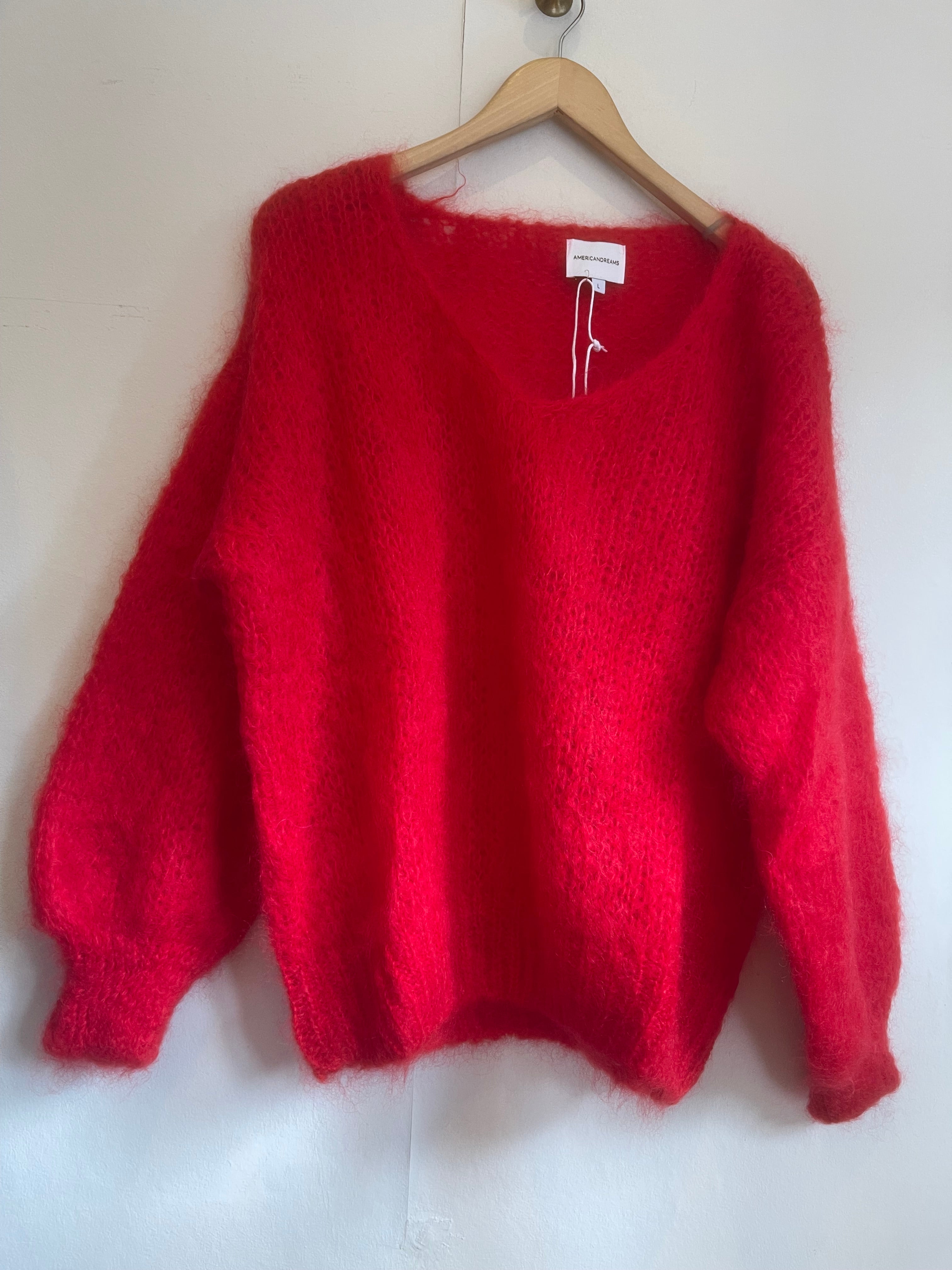 Red Mohair Sweater