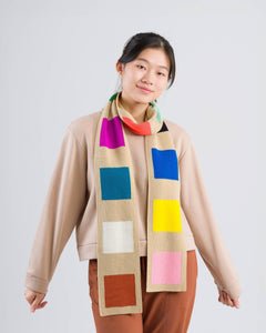 Swatch Skinny Scarf: Sand