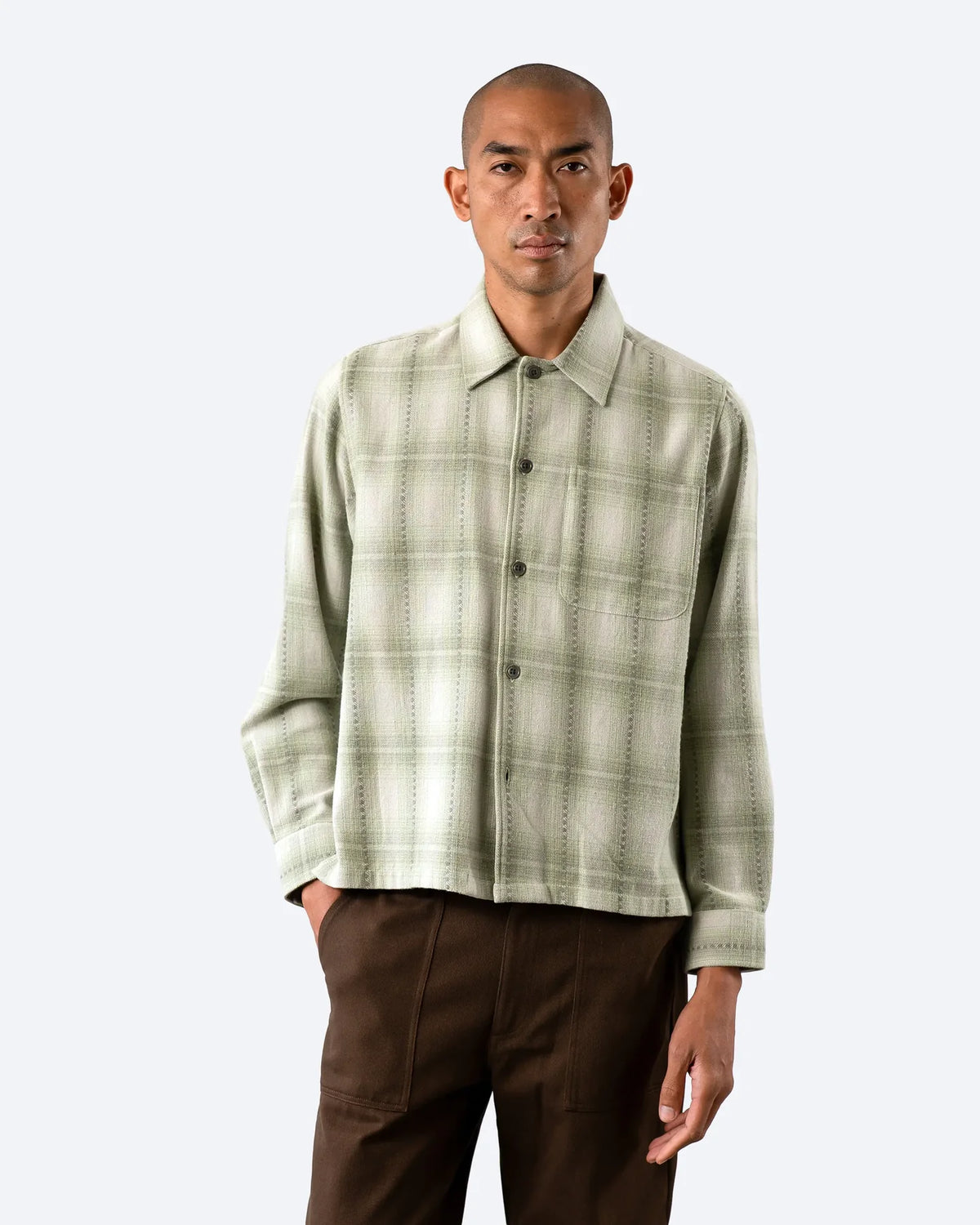 Green Kali Check Busey Shirt