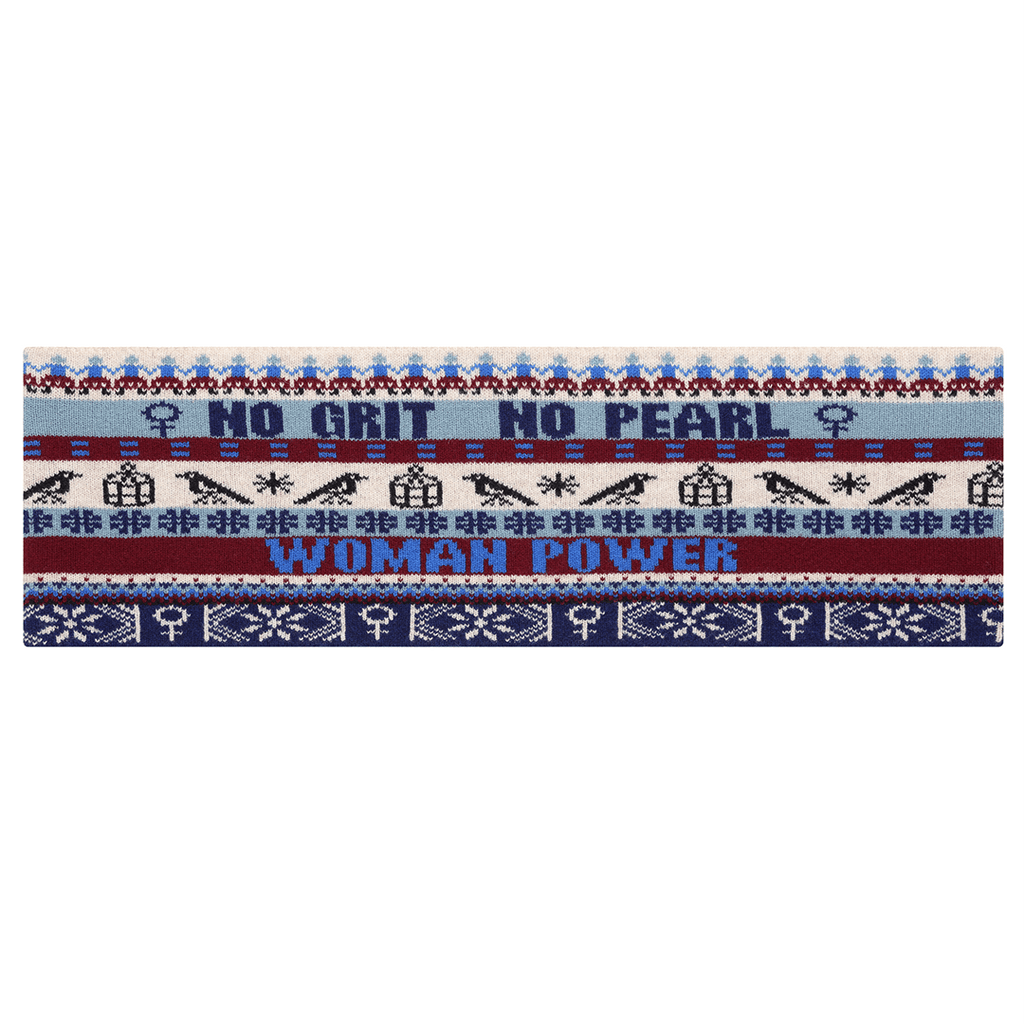 Feminist Fairisle Loop Scarf