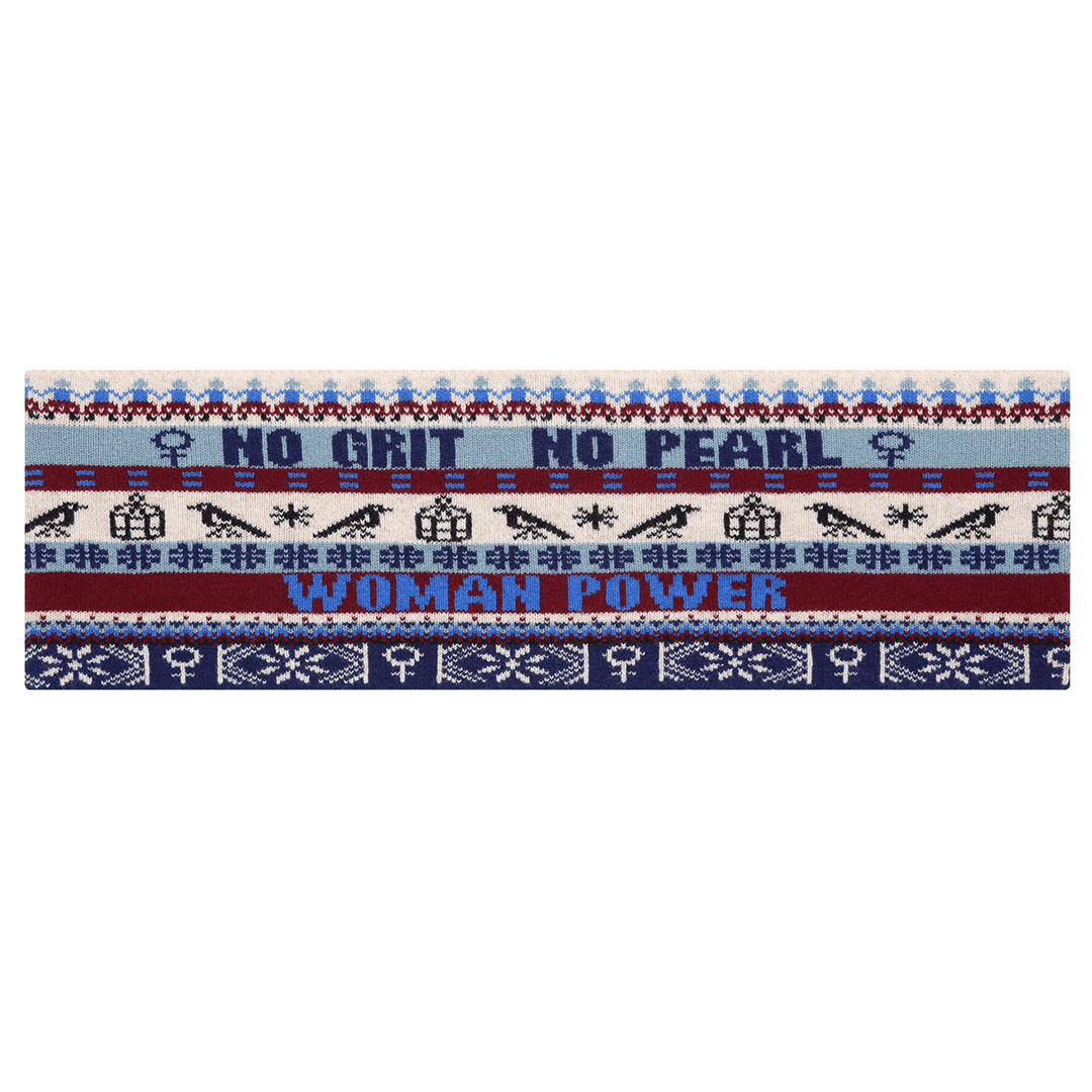 Feminist Fairisle Loop Scarf