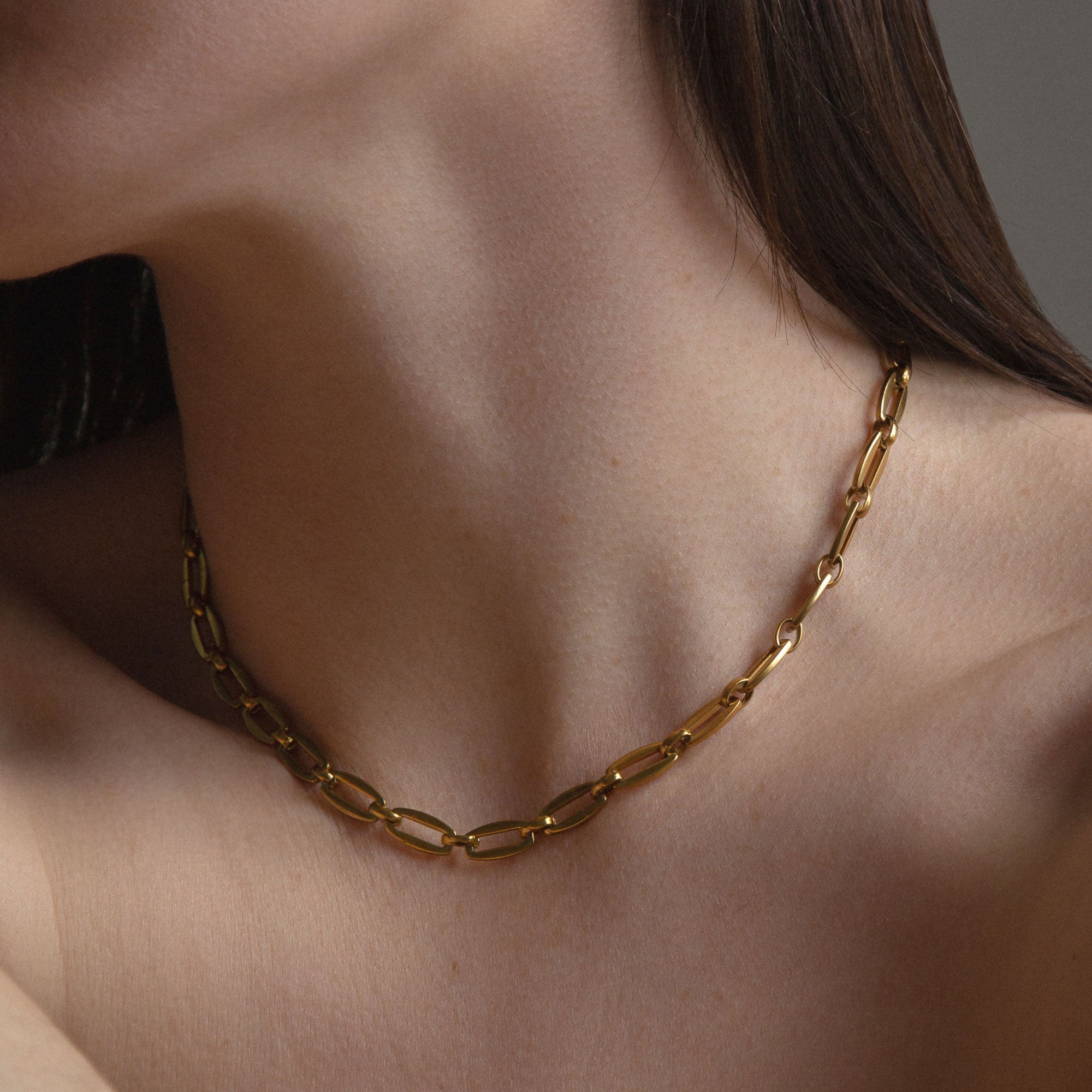 Gold Link Chain Necklace