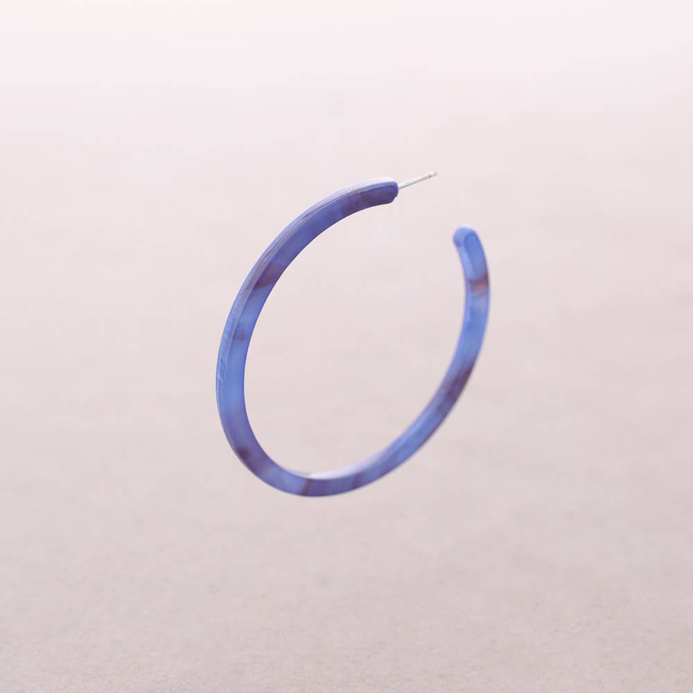 Hoop Earrings Blue
