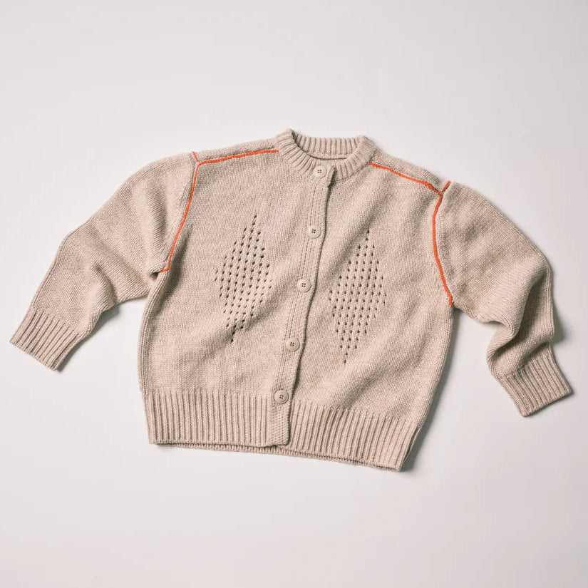 Diamond Eyelet Cardigan