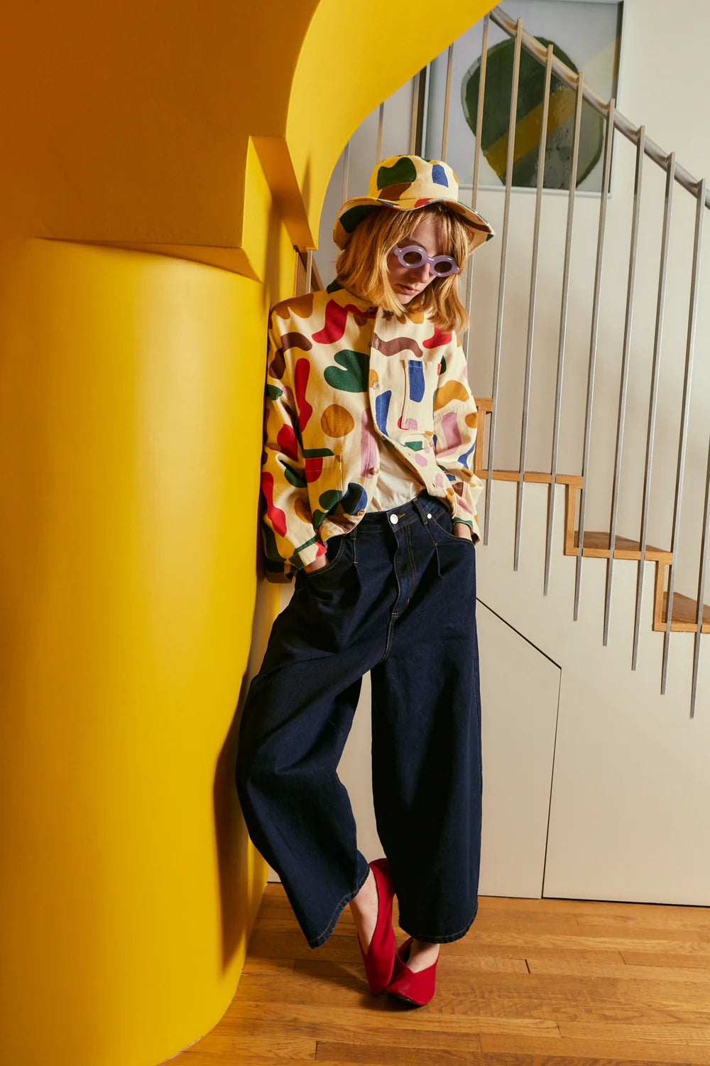 Wide Brim Bucket Hat