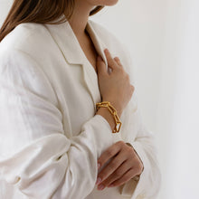 Chunky Organic Link Gold Bracelet