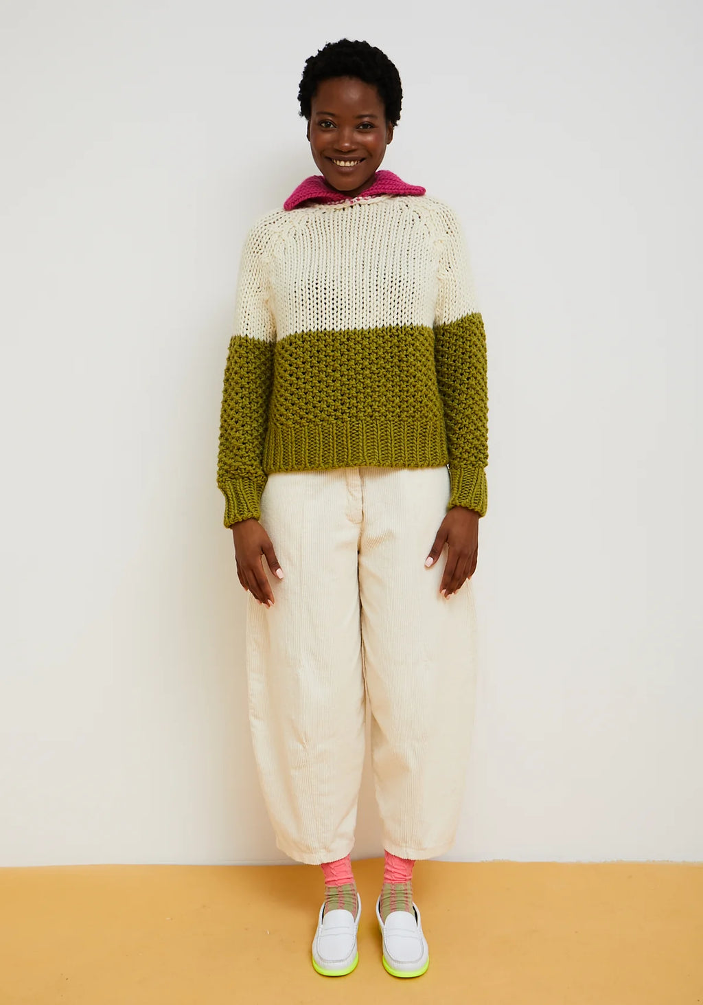 Ecru Dado Pants