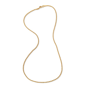 Long Delicate Rope Chain Necklace