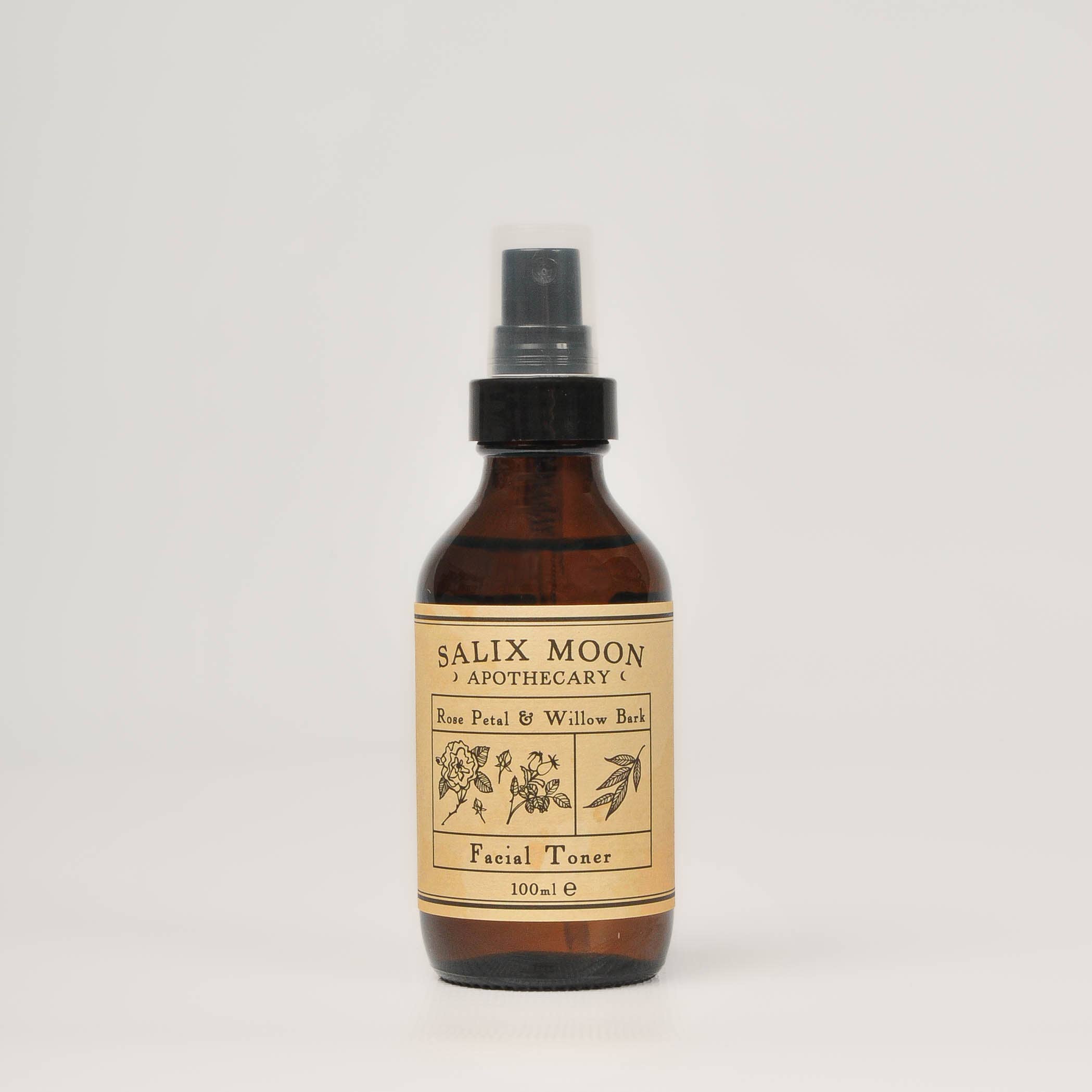 Rose Water and Willow Bark Facial Toner | Restorative: Spray atomiser