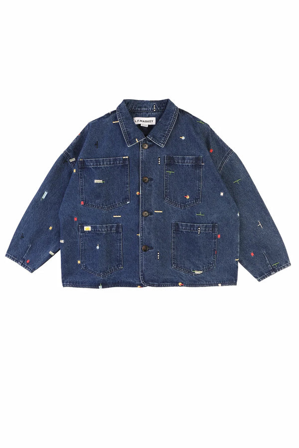 Puzzle Embroidered Carson Chore Coat