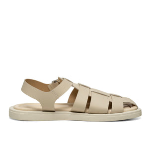 Krista Off White Fisherman Leather Sandal