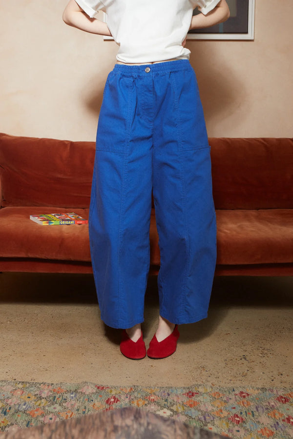 Cobalt Kaleb Washed Canvas Trousers