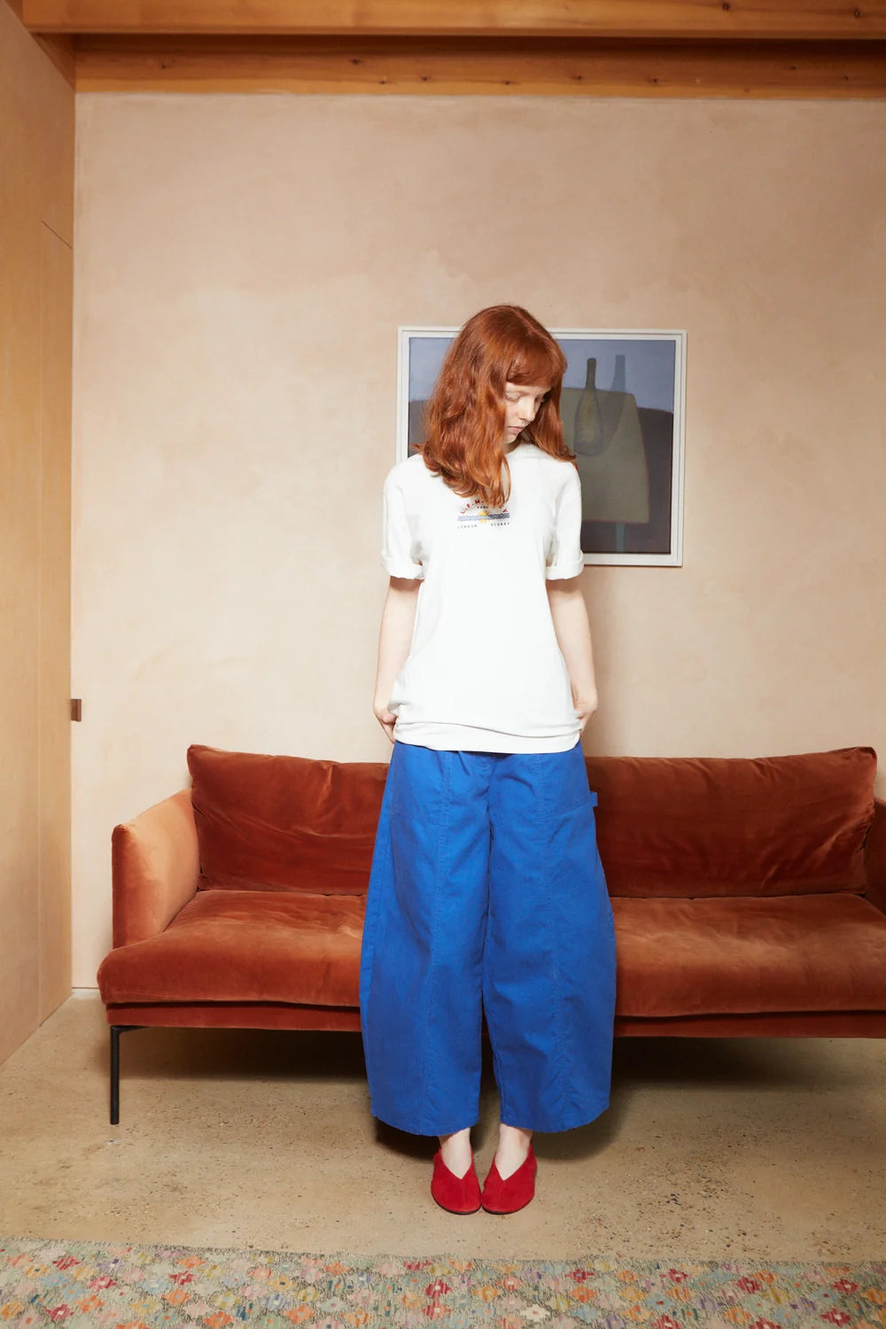 Cobalt Kaleb Washed Canvas Trousers