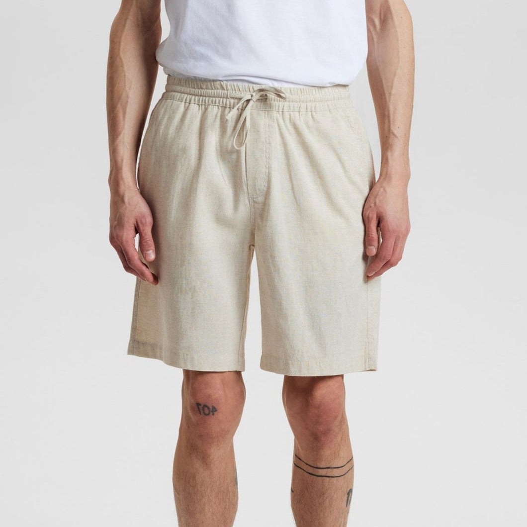 Brown Rice Elastic Linen Short