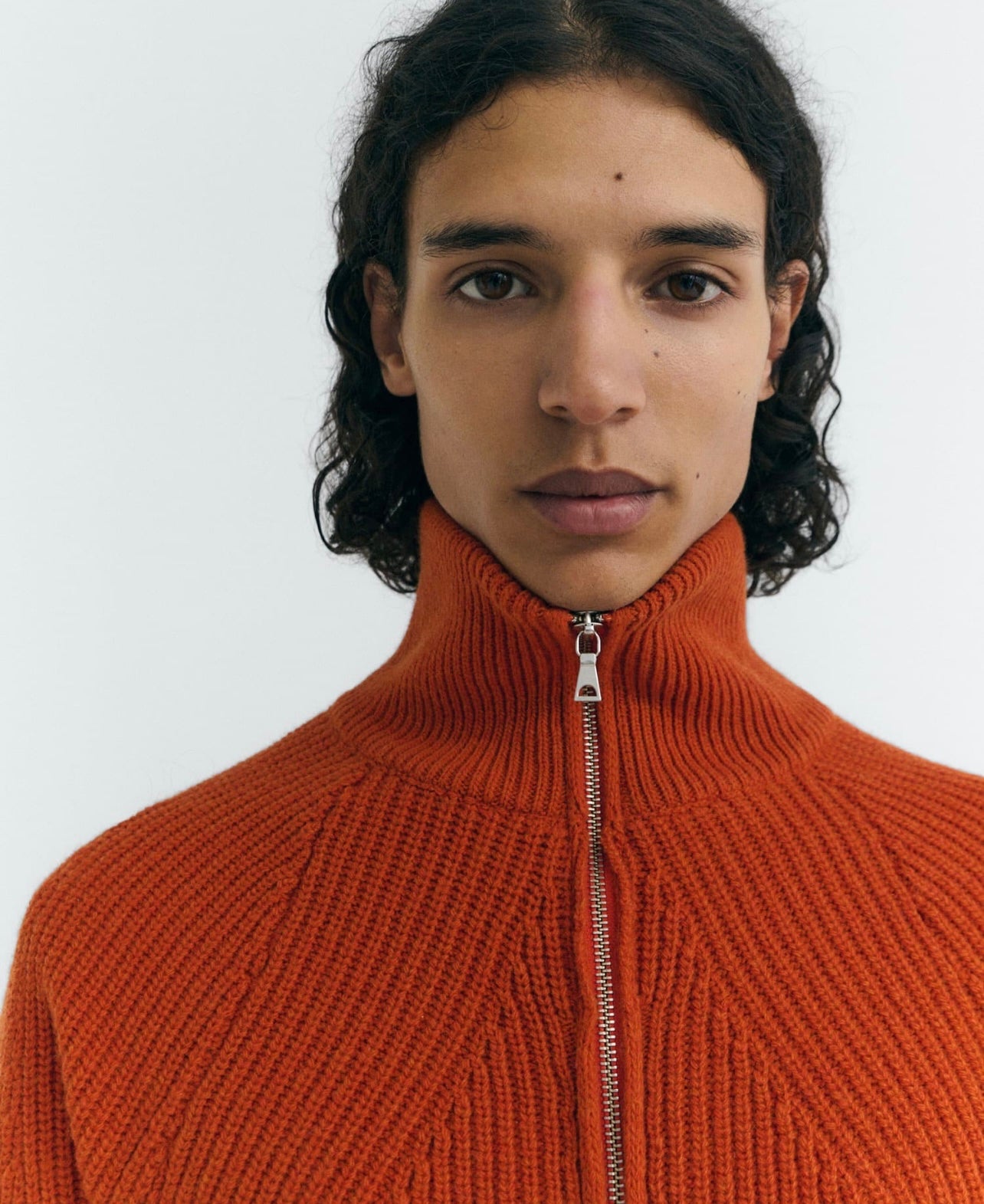 Apricot Knitted Sweater