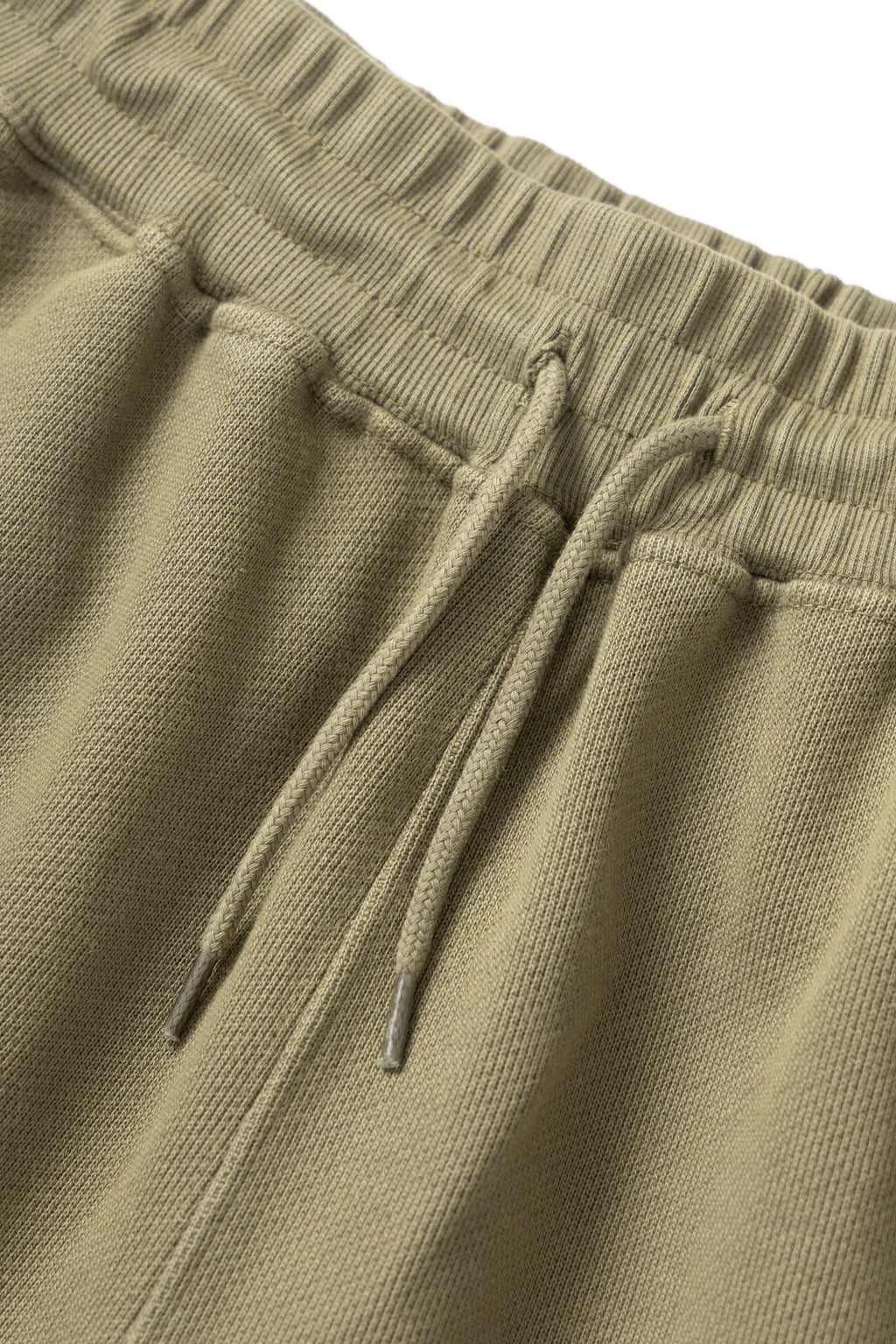 Olive Loopback Sweat Shorts