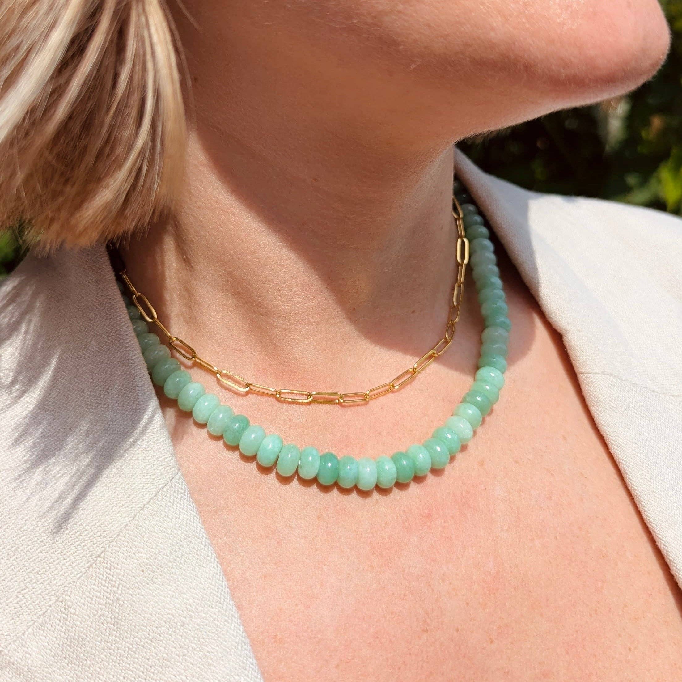 Green Beaded Necklace