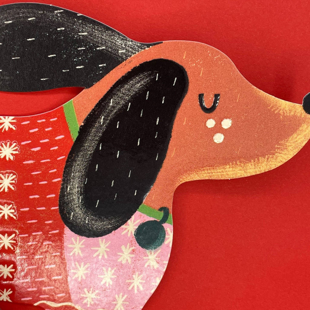 Dachshund in Christmas Jumper