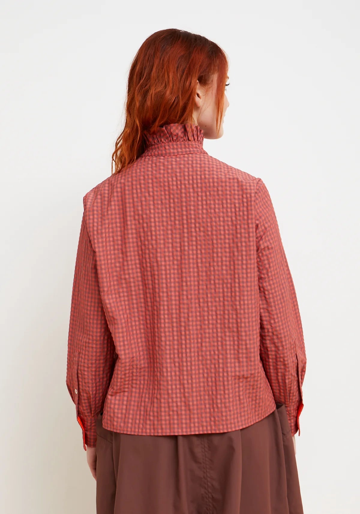 Coral Vichy Technical Shirt