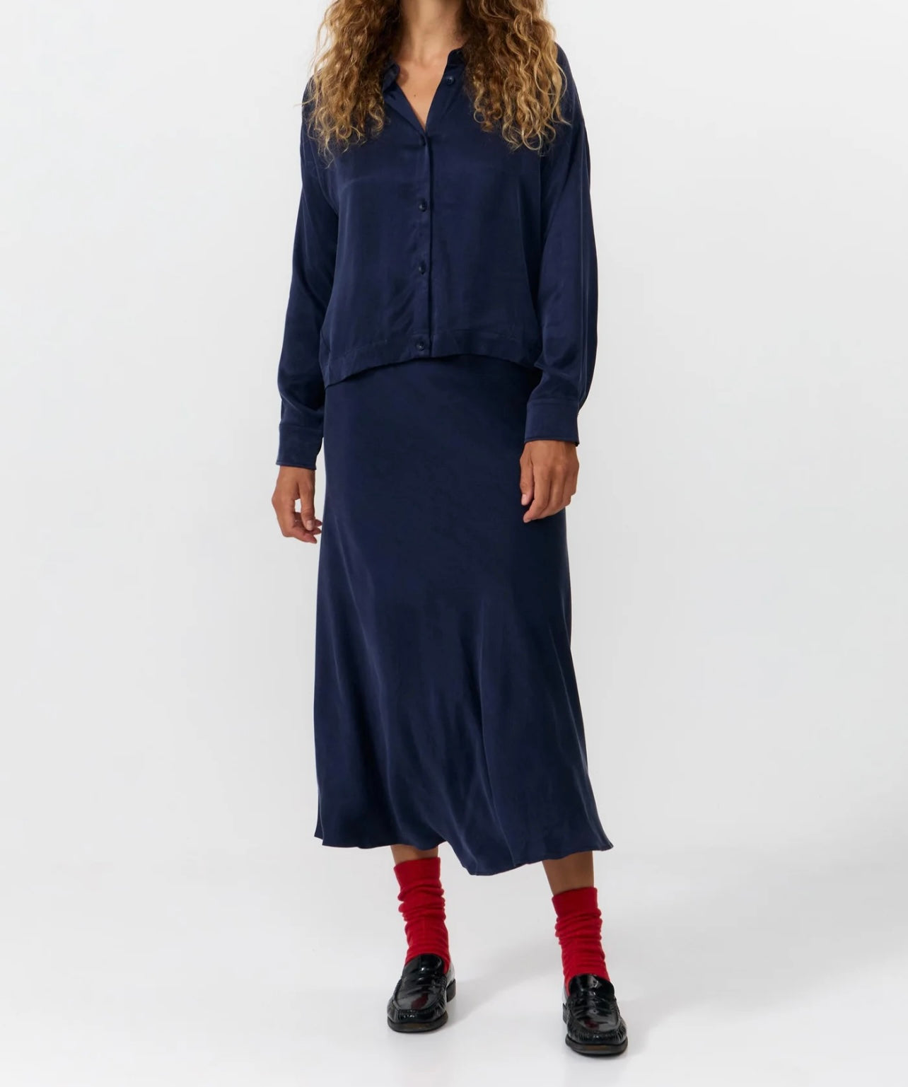 Noez Dark Blue Blouse