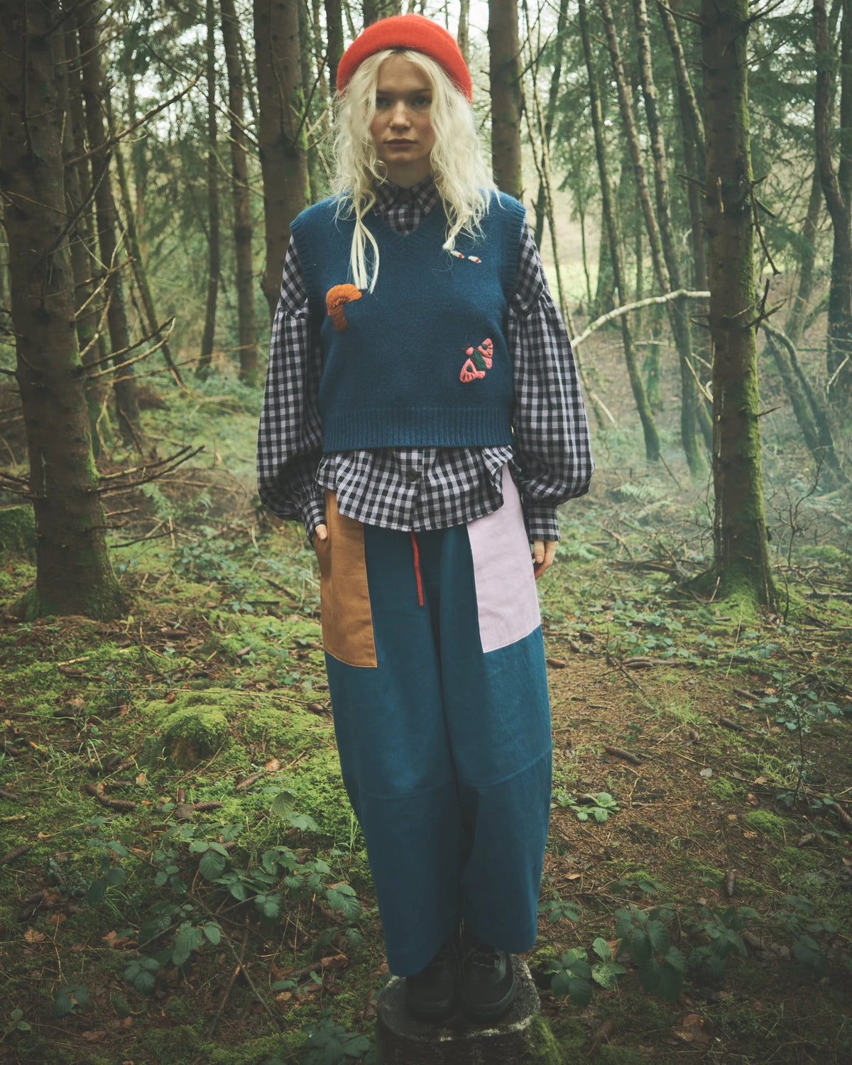 Cotton Drill Colourblock Leili Trouser