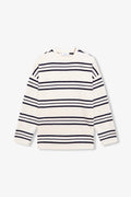 Dark Navy Stripe Terry T-shirt