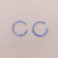 Hoop Earrings Blue