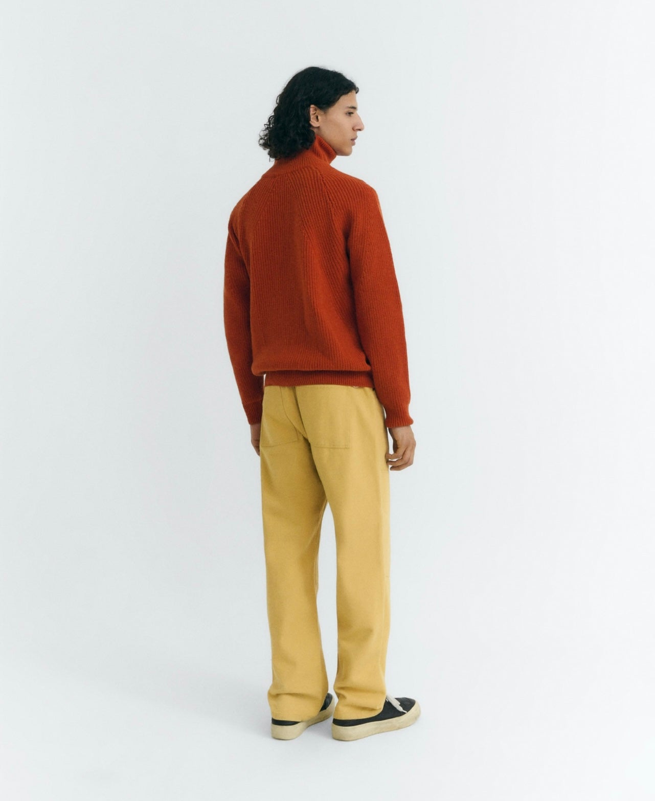 Apricot Knitted Sweater