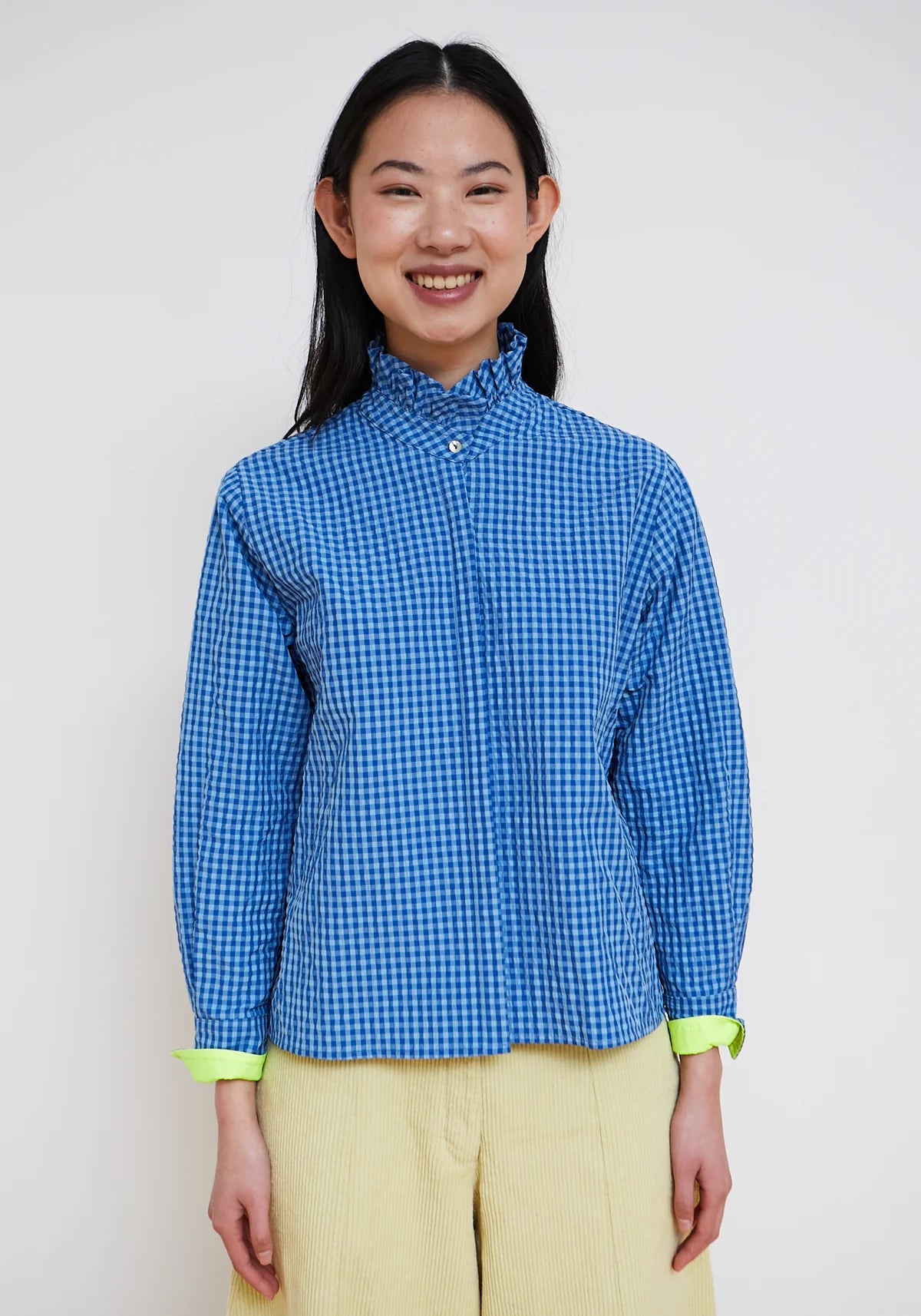 Blue Vichy Technical Shirt