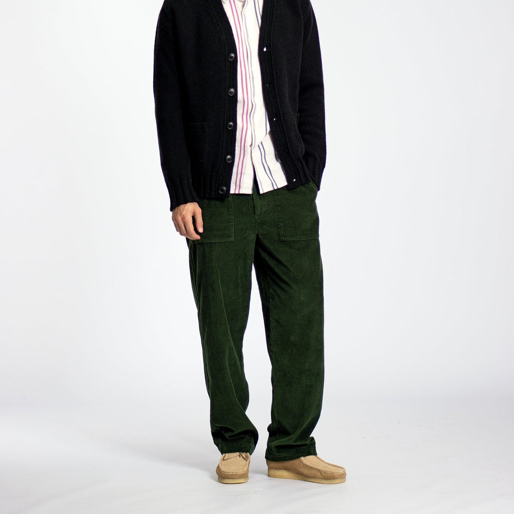 Bottle Green Corduroy Coup Trousers