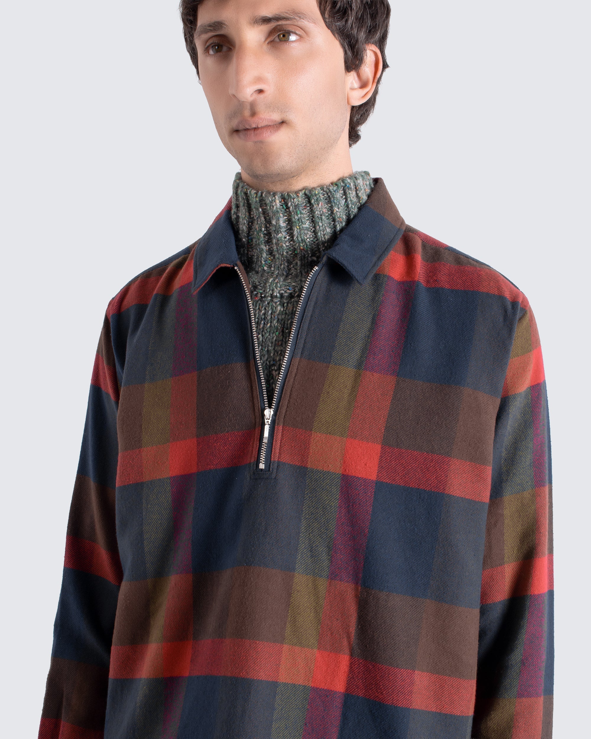 Red Multi Check Day Shirt
