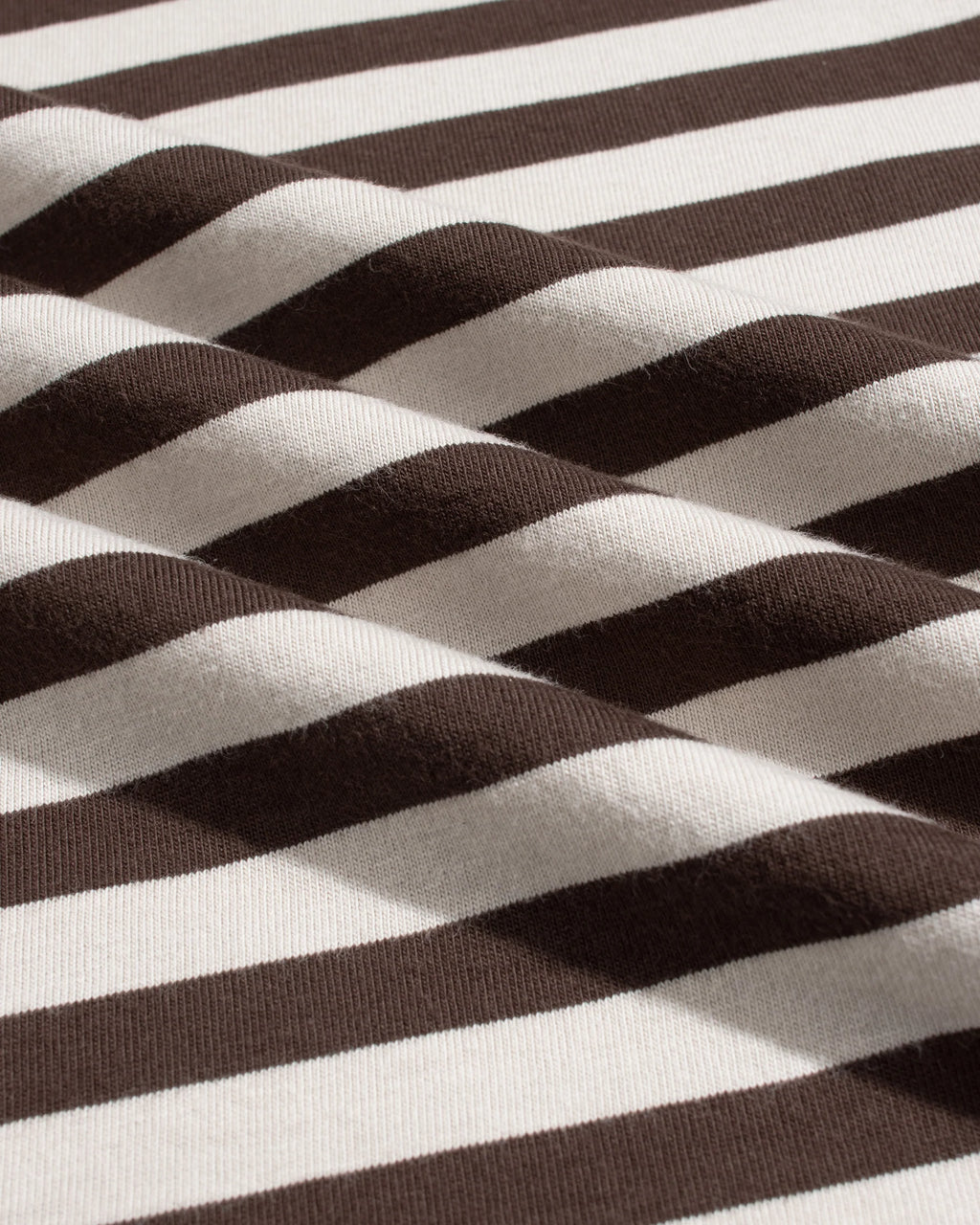 Brown & Sand Breton Stripe T Shirt
