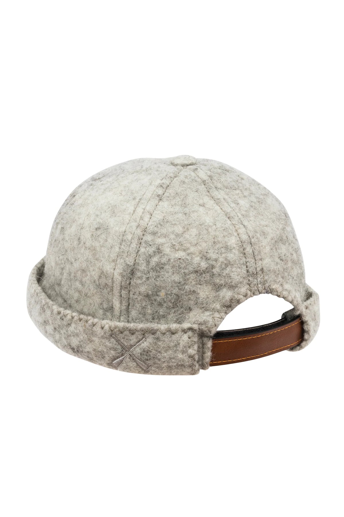 Grey Wool Felt Miki Artisanal Hat