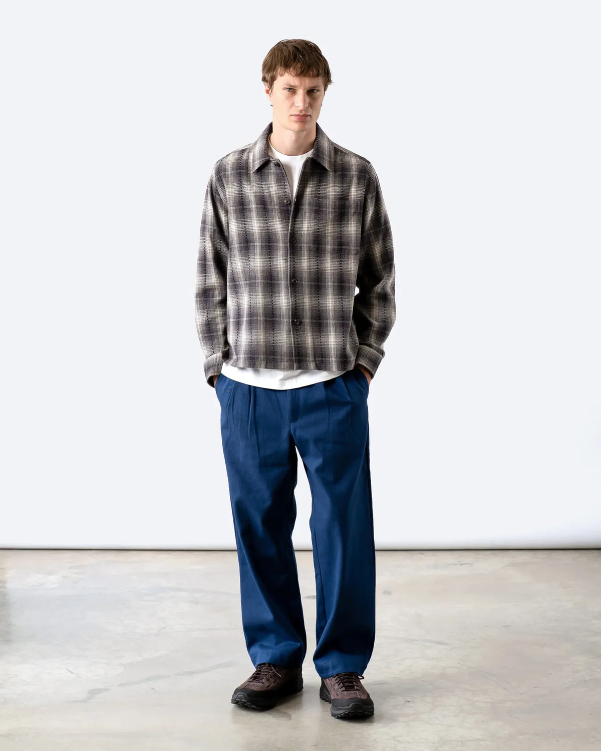 Dark Grey Kali Check Busey Shirt