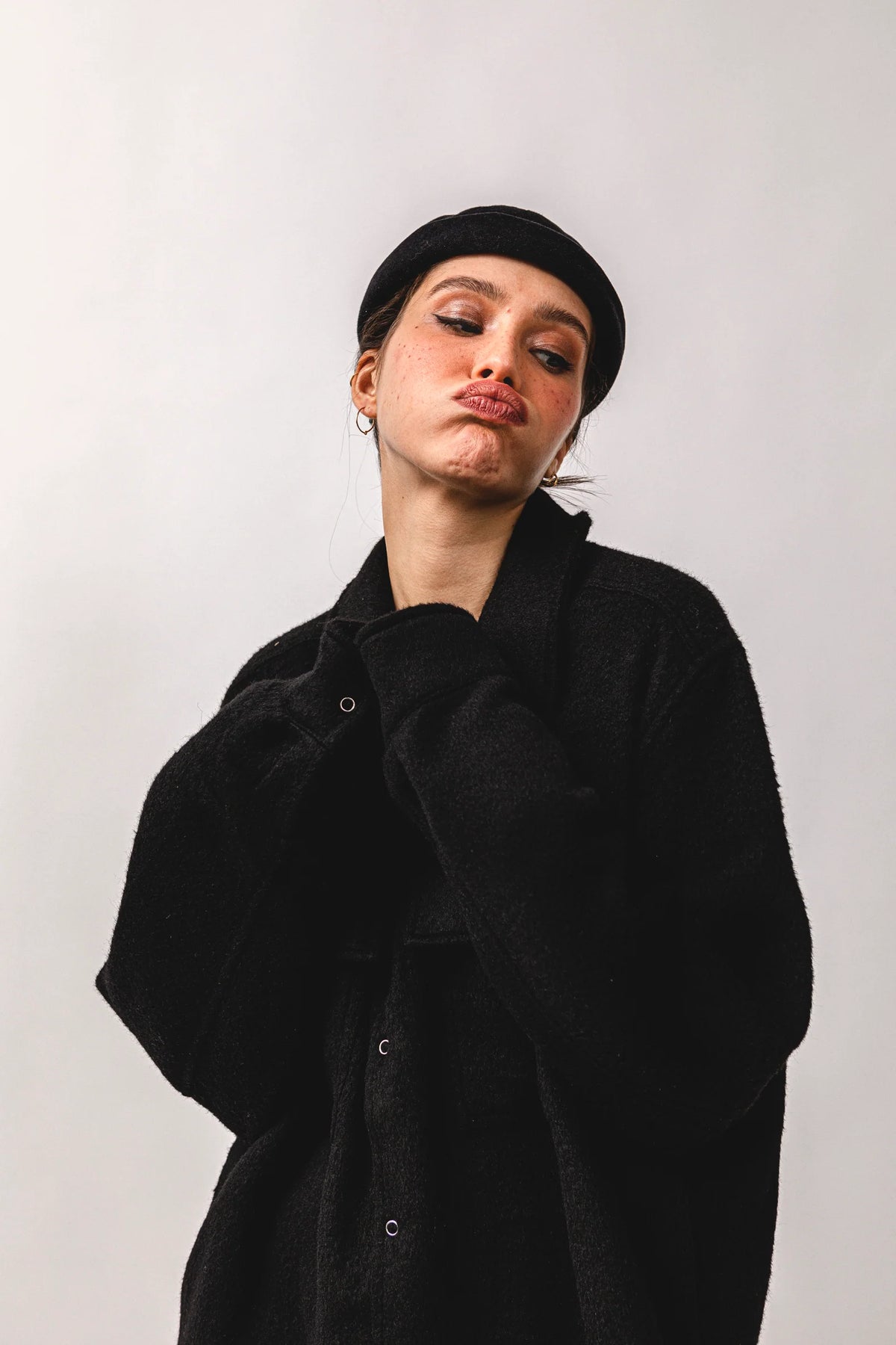 Black Miki Cotton Hat
