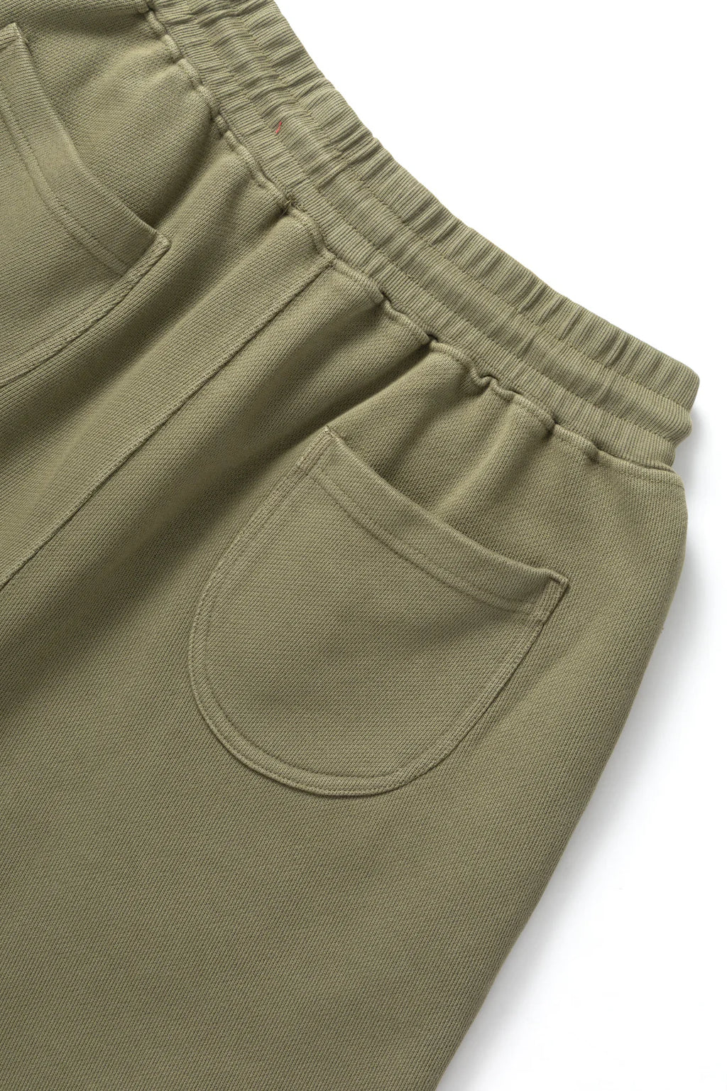 Olive Loopback Sweat Shorts