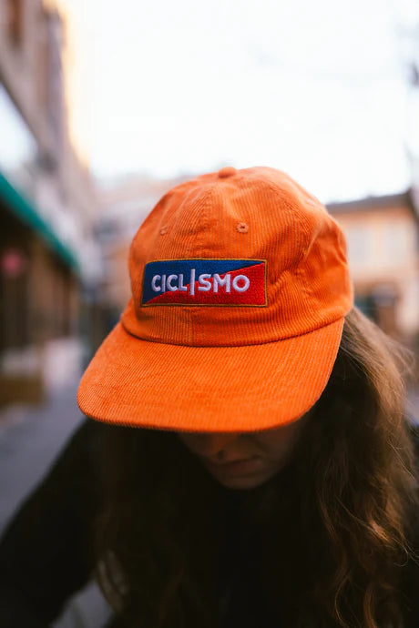 Orange Ciclismo Corduroy Hat