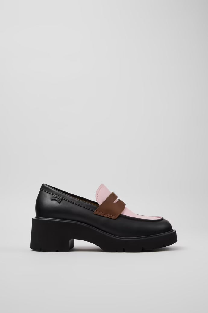 Twin Multicolour Leather Loafers