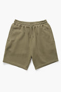 Olive Loopback Sweat Shorts