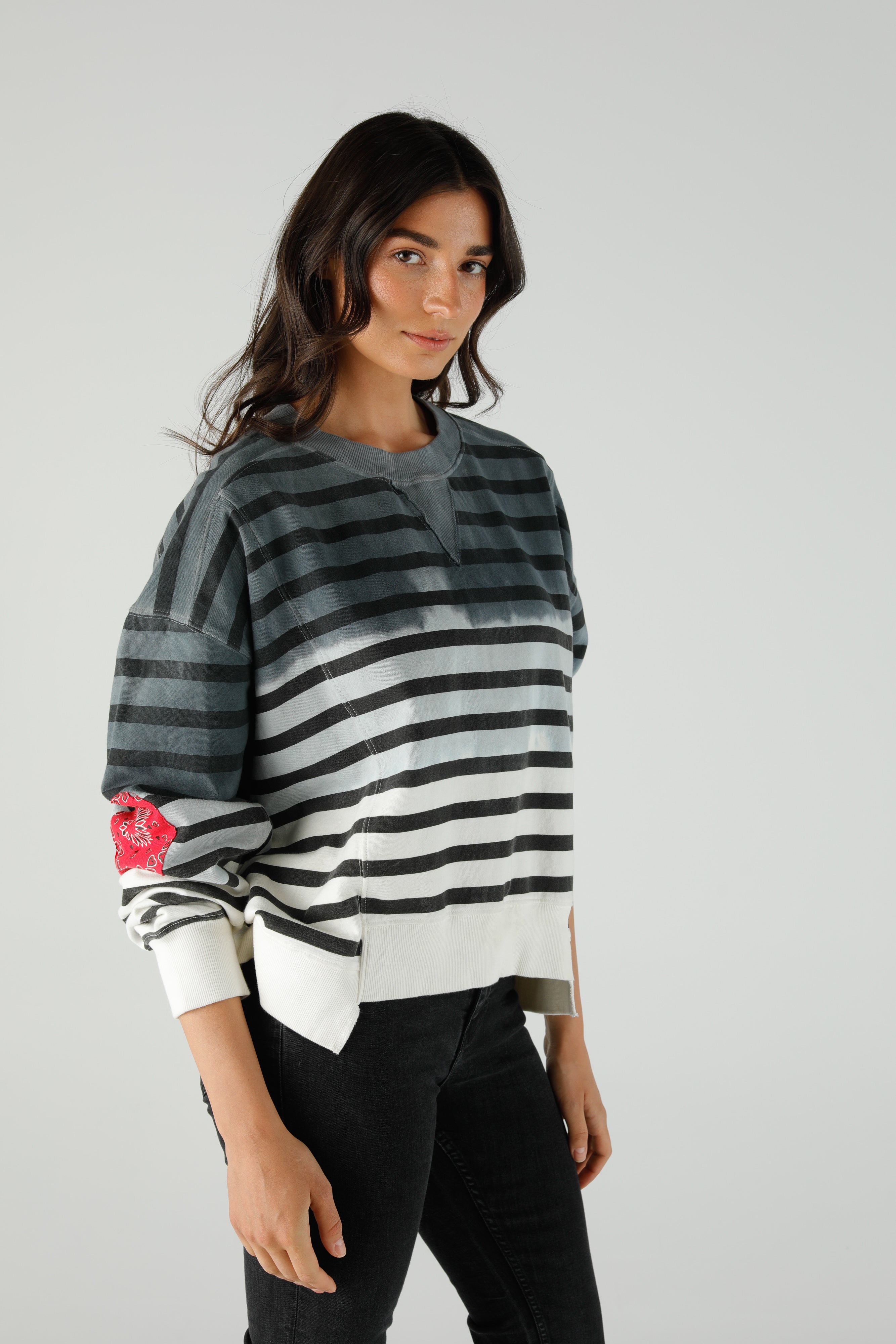 Slate Stripe Sweat