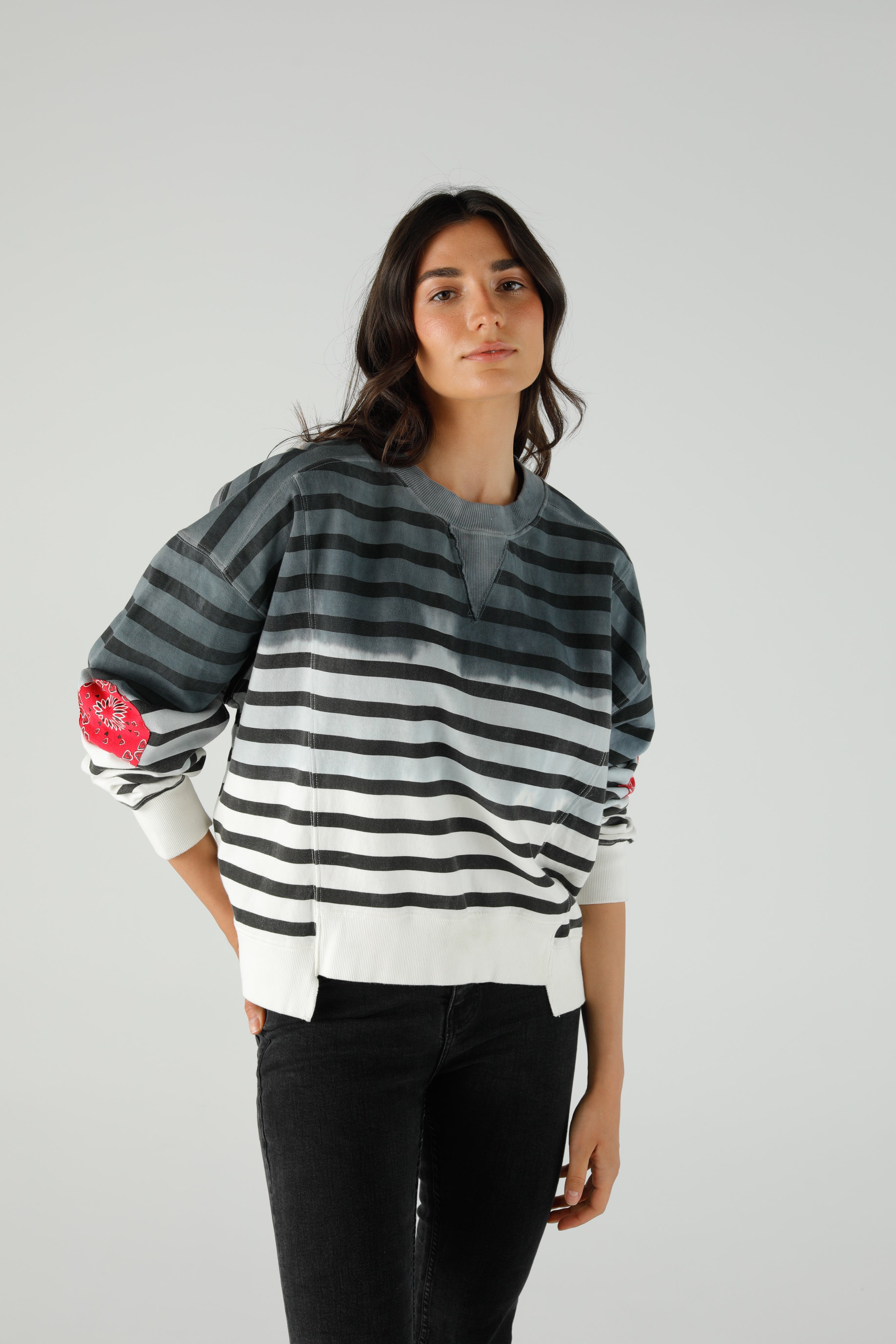 Slate Stripe Sweat